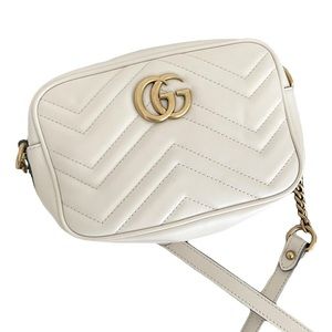 Gucci Marmont Leather Mini Crossbody Bag